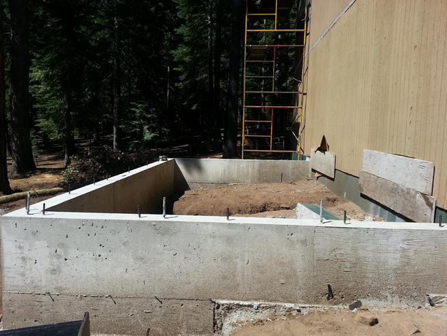 Garage foundation perimeter