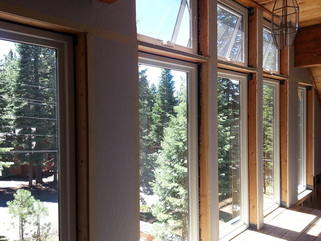 New windows on 3rd floor loft.