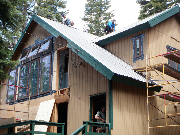 Starting the roof removal