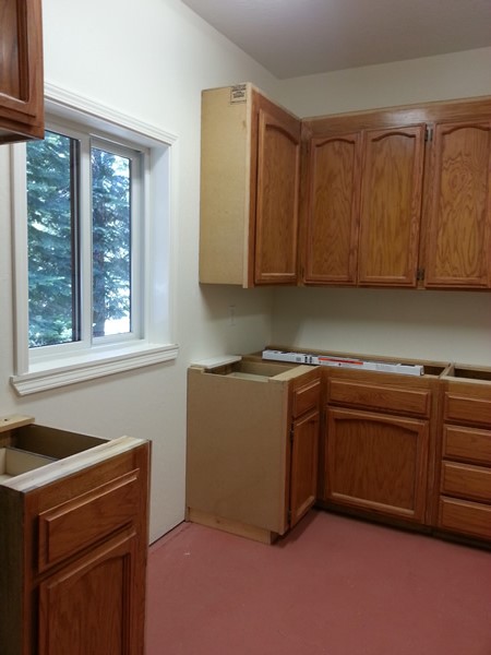 Front side of the workshop with the window facing the street